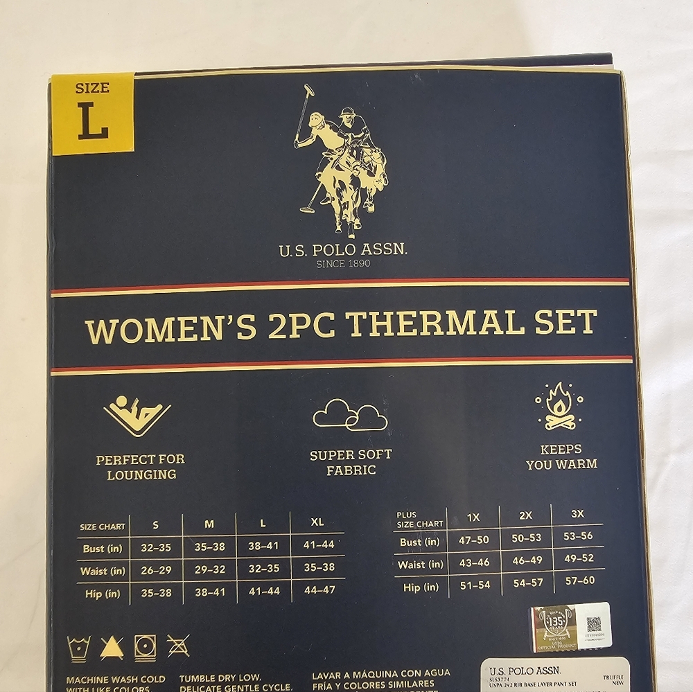 U.S. Polo Assn. Women's Red Thermal Set - Picture 5 of 7